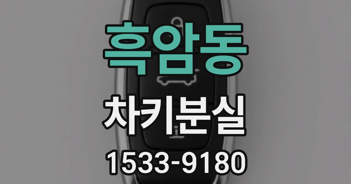 흑암동 차키분실