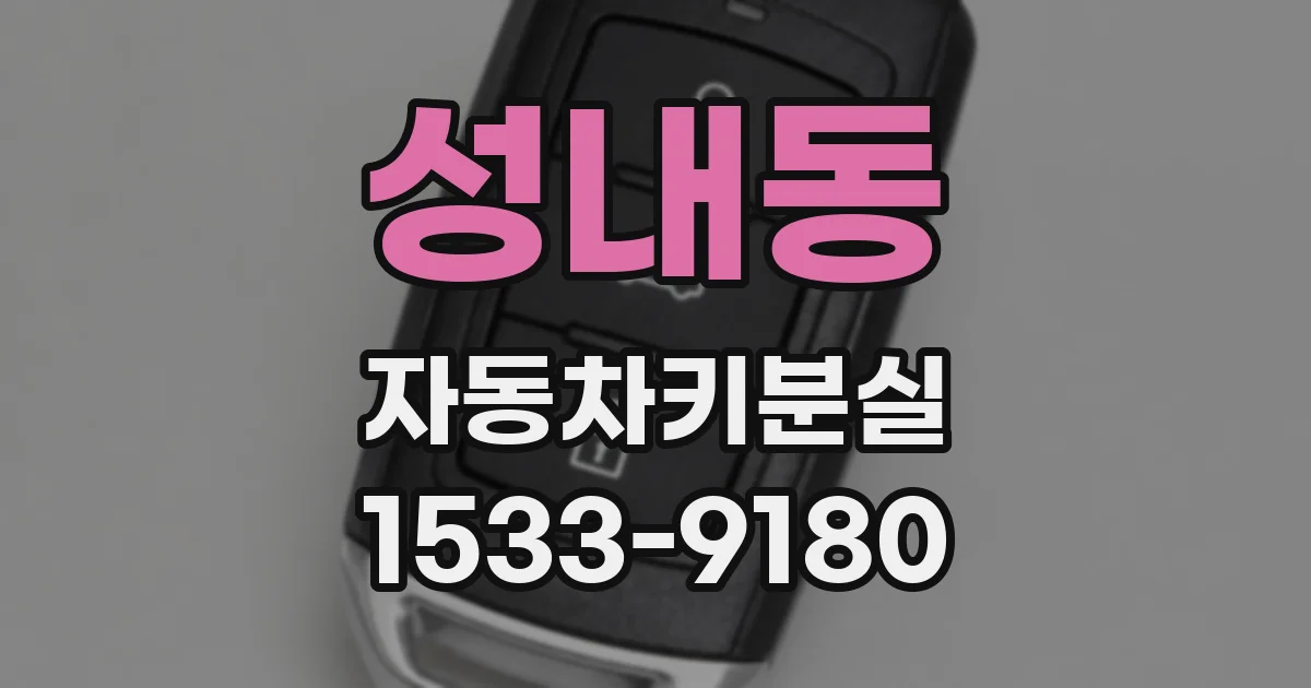 성내동 자동차키분실