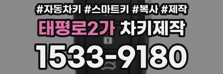 태평로2가 차키제작