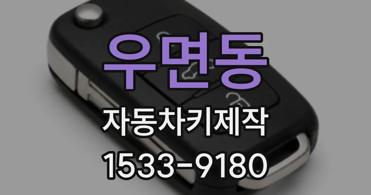 우면동 자동차키제작