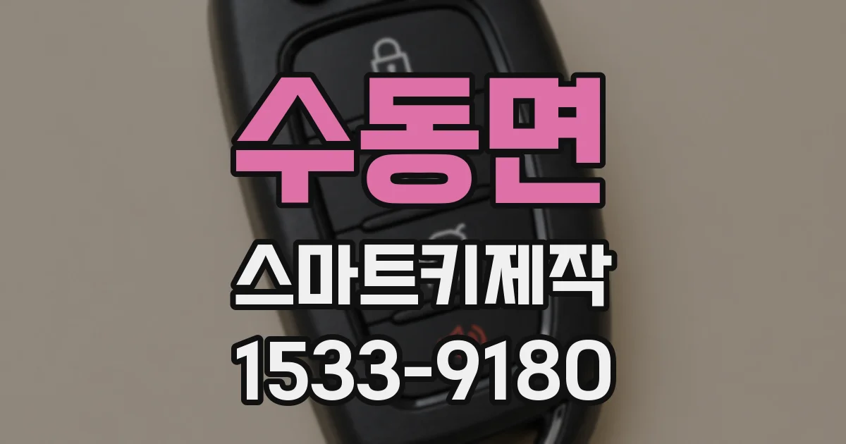 수동면 스마트키제작