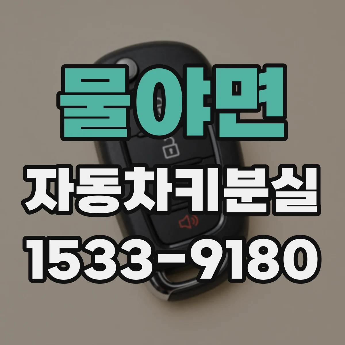 물야면 자동차키분실
