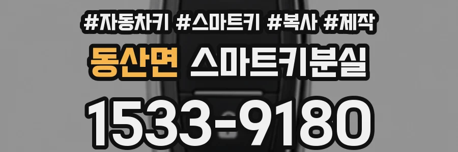 동산면 스마트키분실