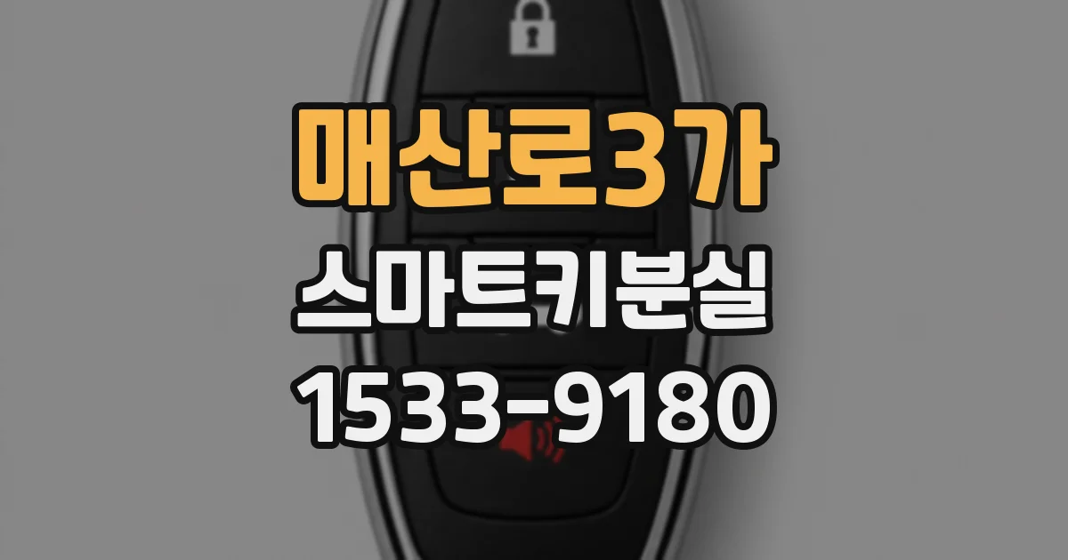 매산로3가 스마트키분실