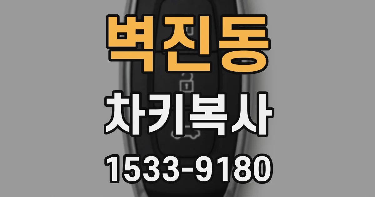 벽진동 차키복사