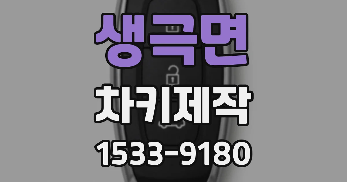생극면 차키제작