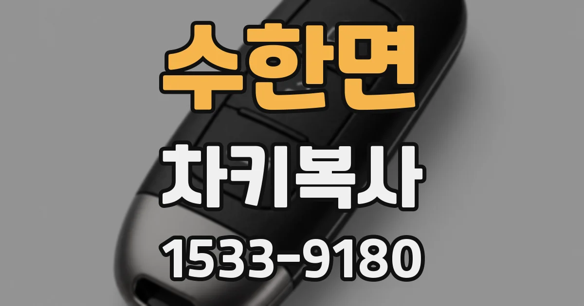 수한면 차키복사