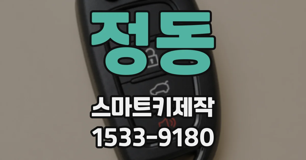 정동 스마트키제작