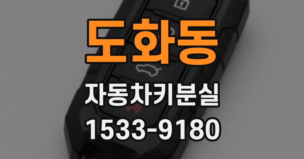도화동 자동차키분실