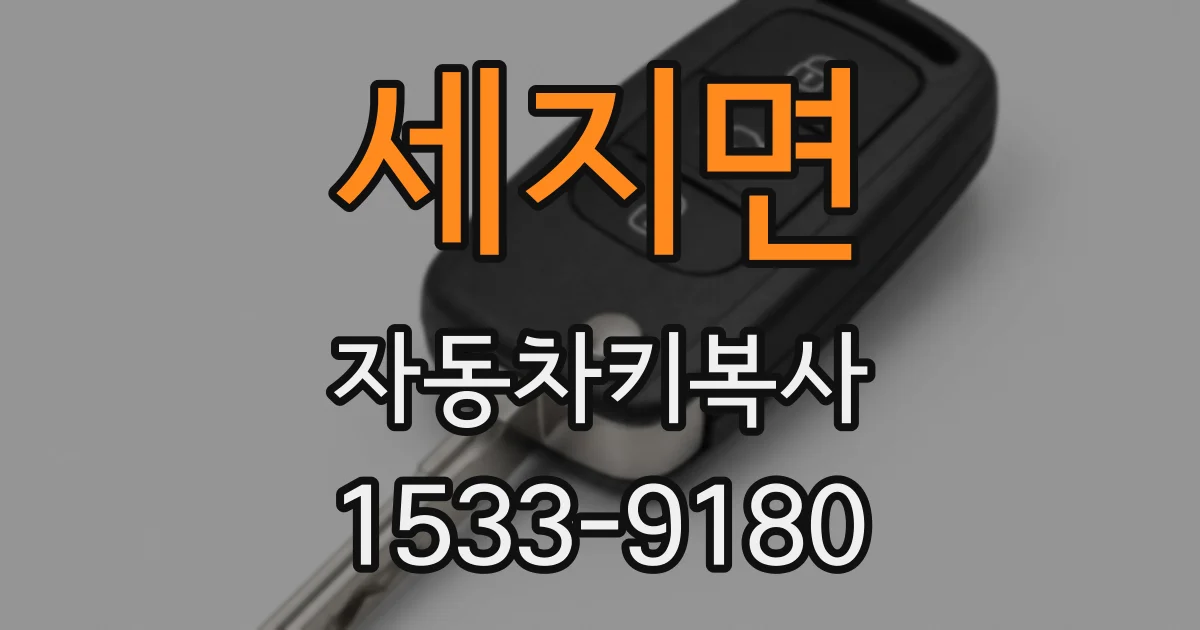 세지면 자동차키복사
