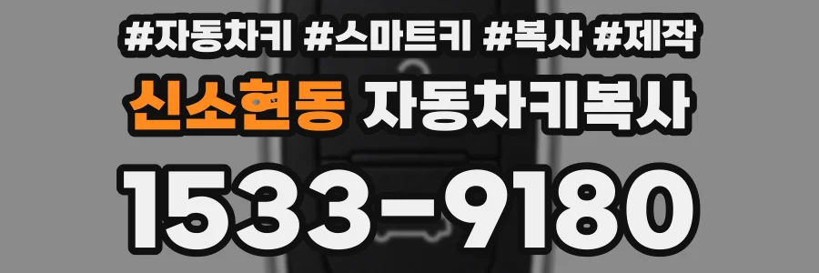 신소현동 자동차키복사