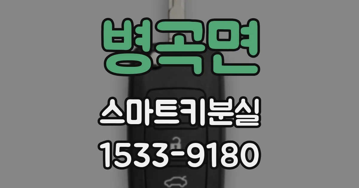 병곡면 스마트키분실