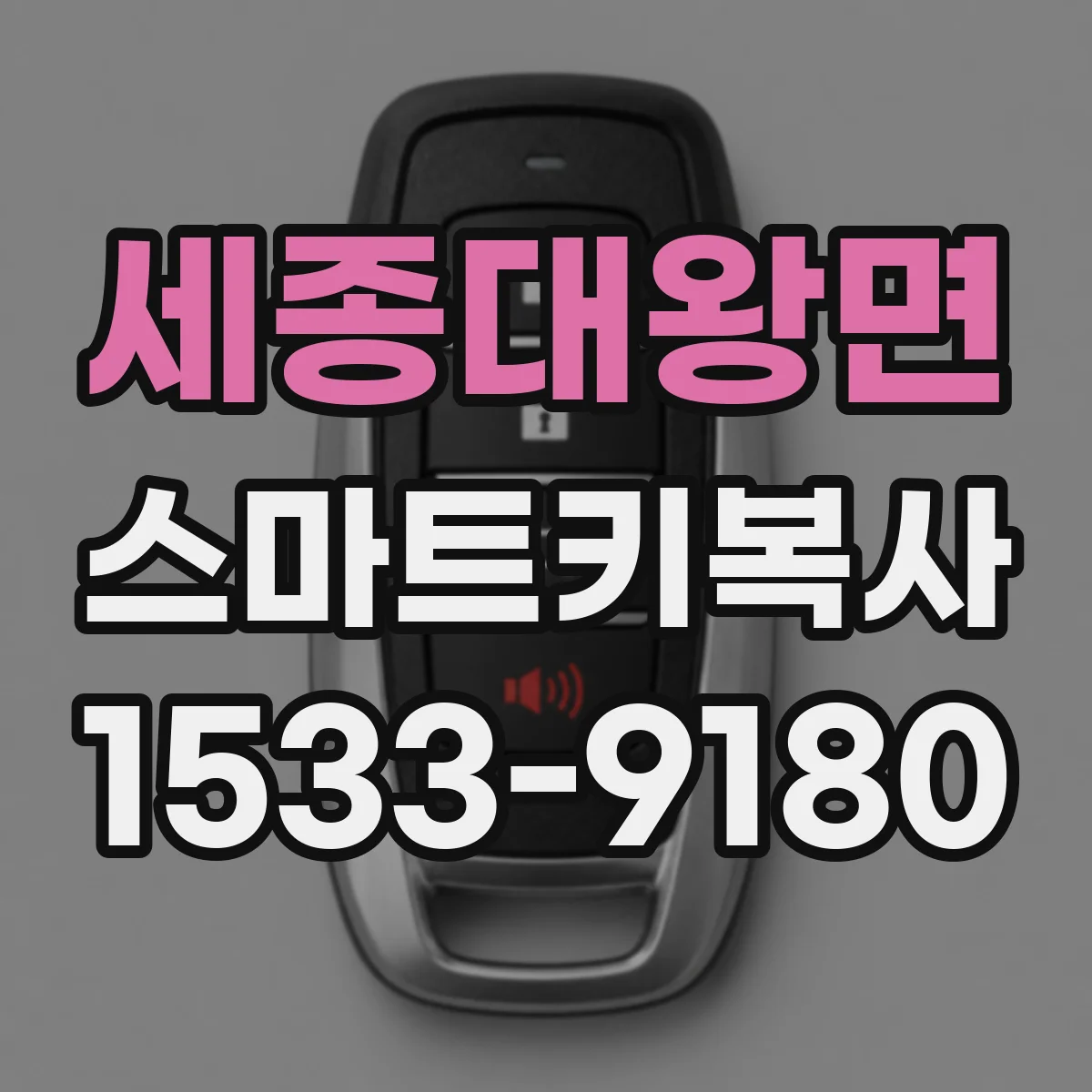 세종대왕면 스마트키복사