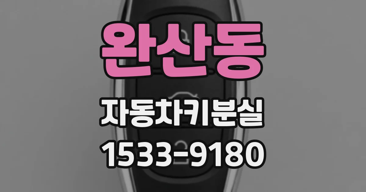 완산동 자동차키분실