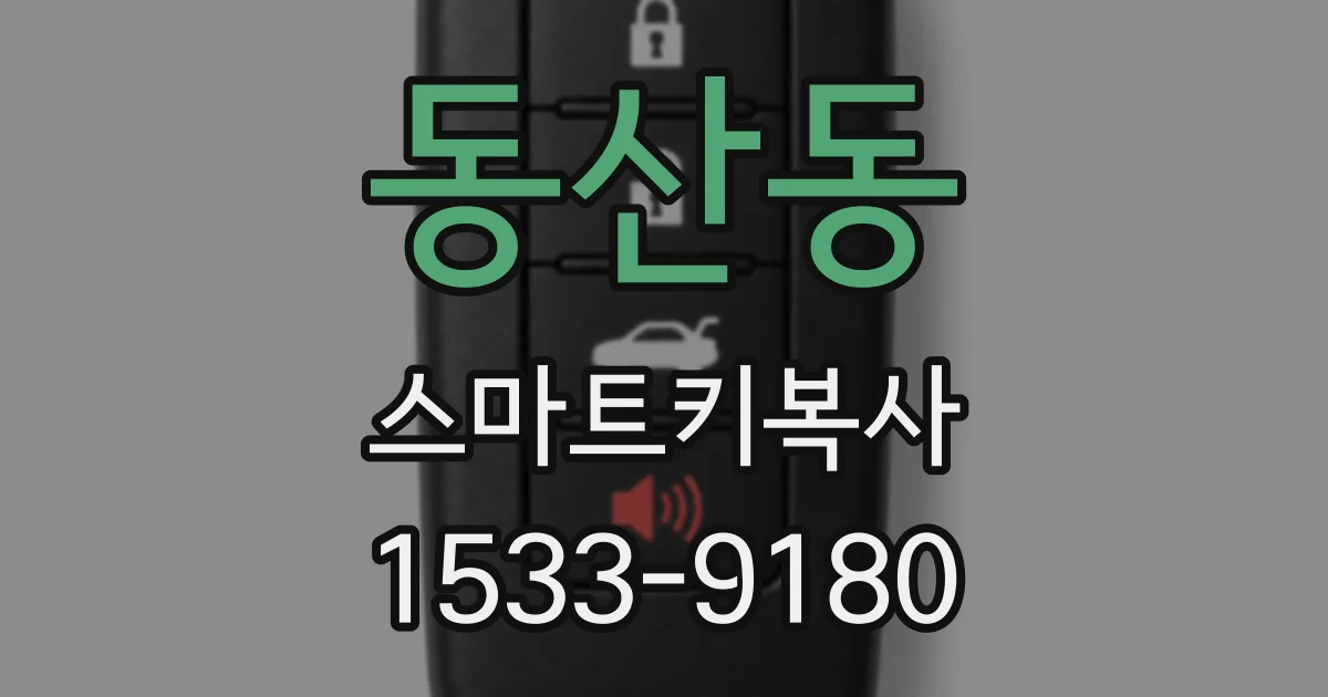 동산동 스마트키복사