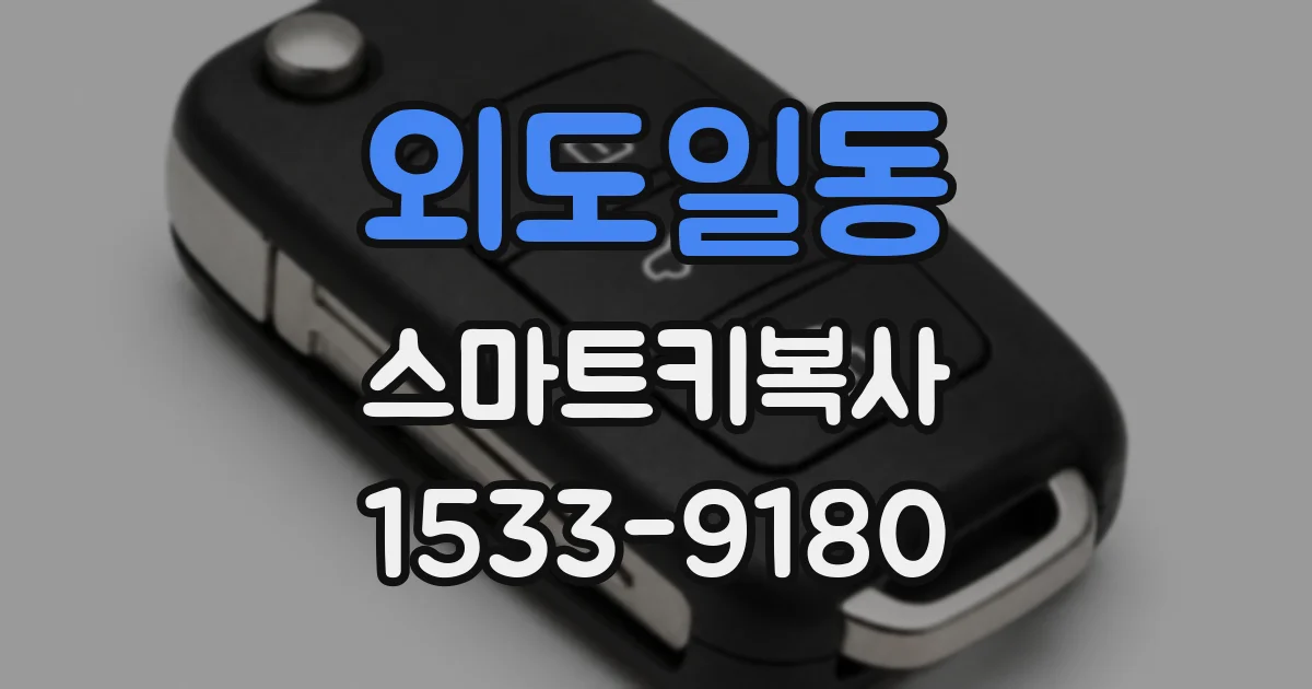 외도일동 스마트키복사
