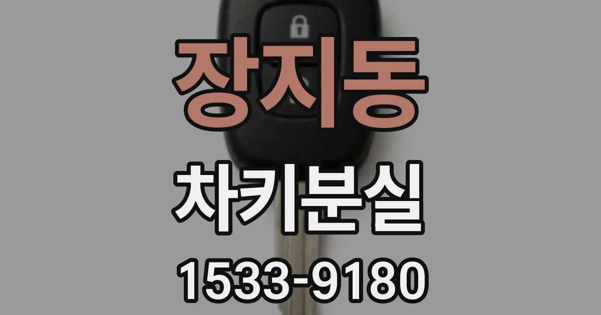 장지동 차키분실