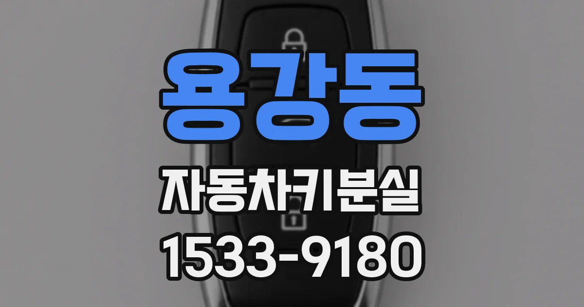 용강동 자동차키분실