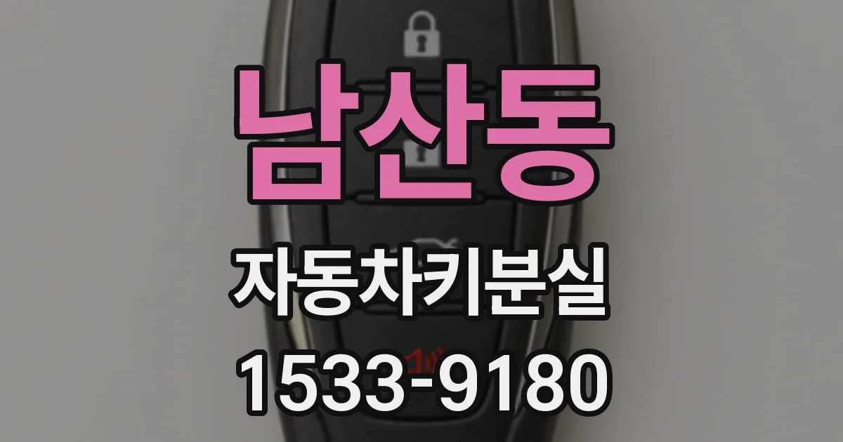 남산동 자동차키분실