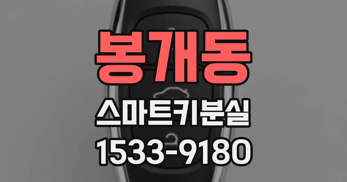 봉개동 스마트키분실