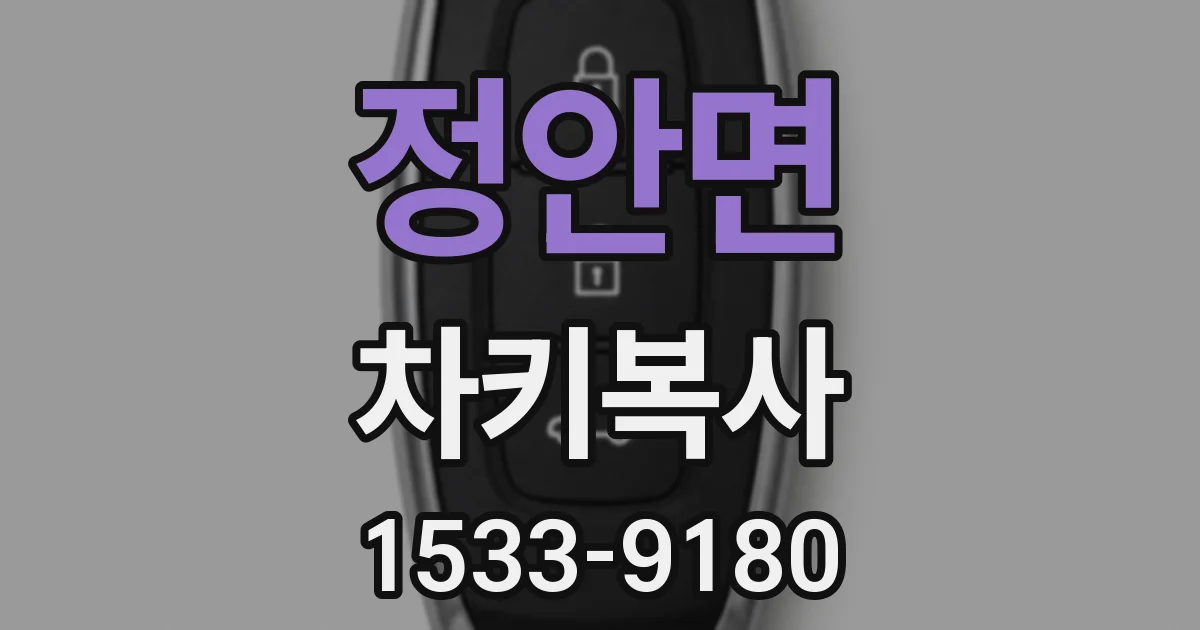 정안면 차키복사