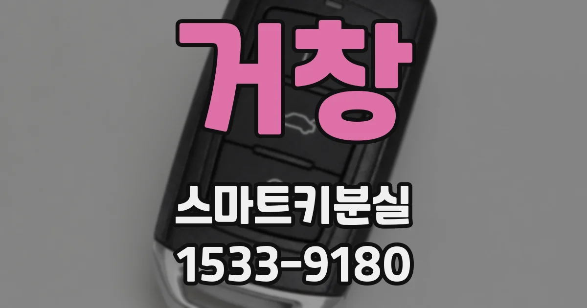거창 스마트키분실