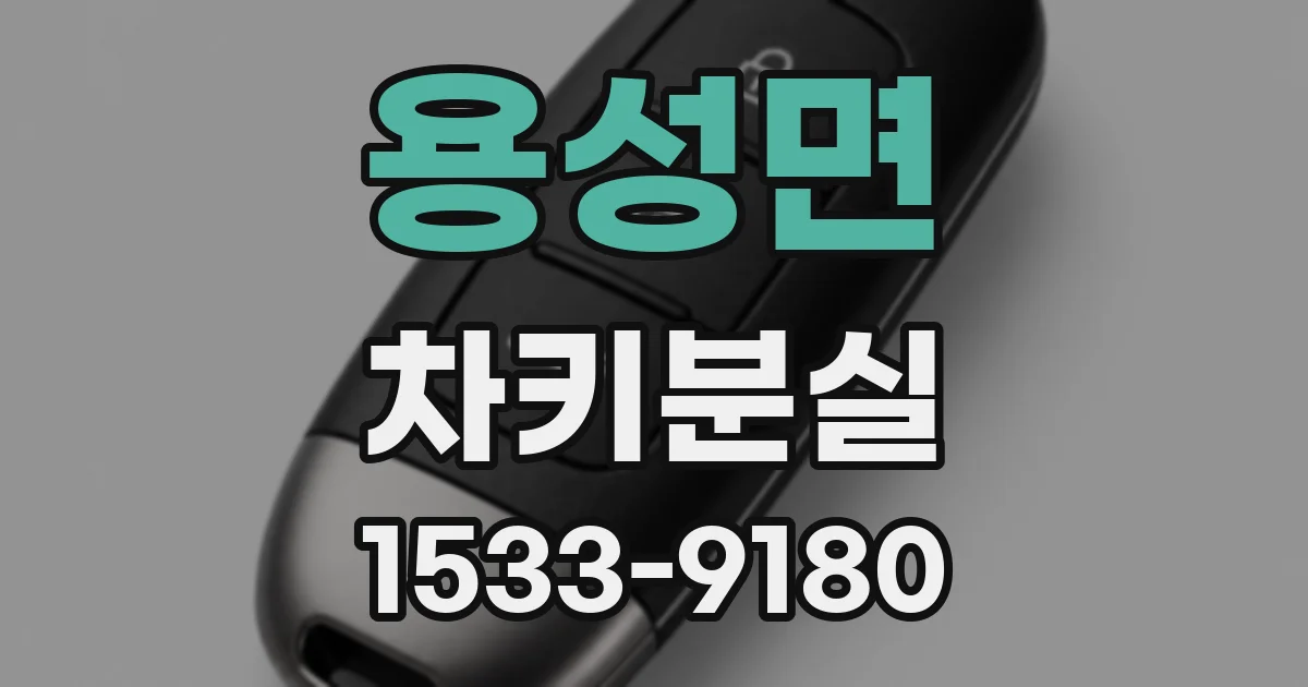 용성면 차키분실