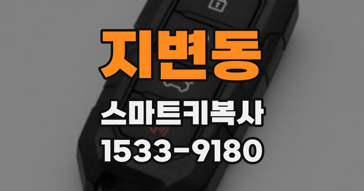 지변동 스마트키복사