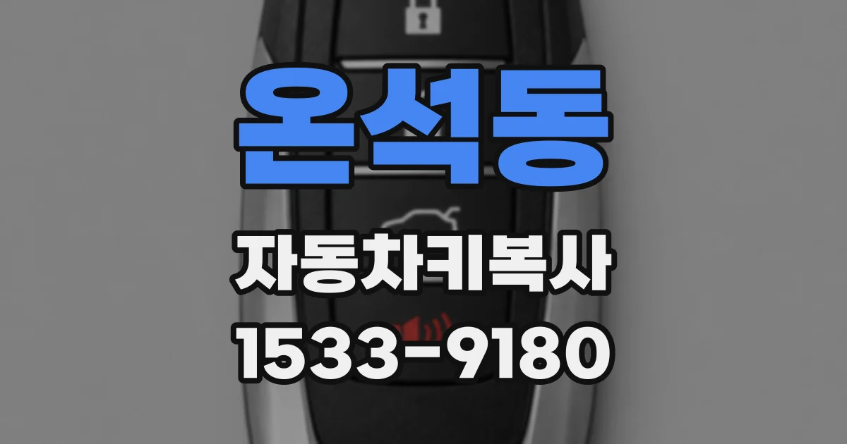 온석동 자동차키복사