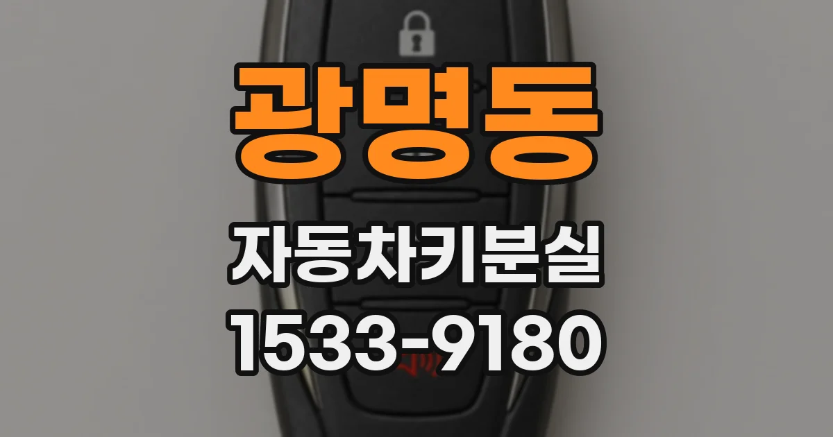 광명동 자동차키분실