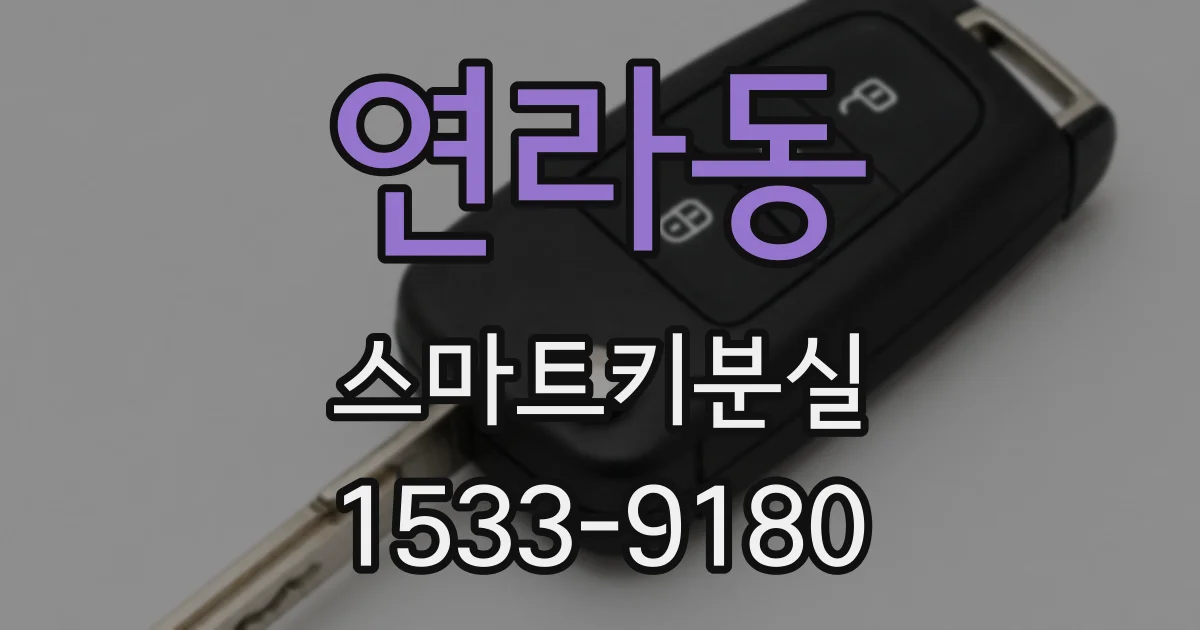 연라동 스마트키분실