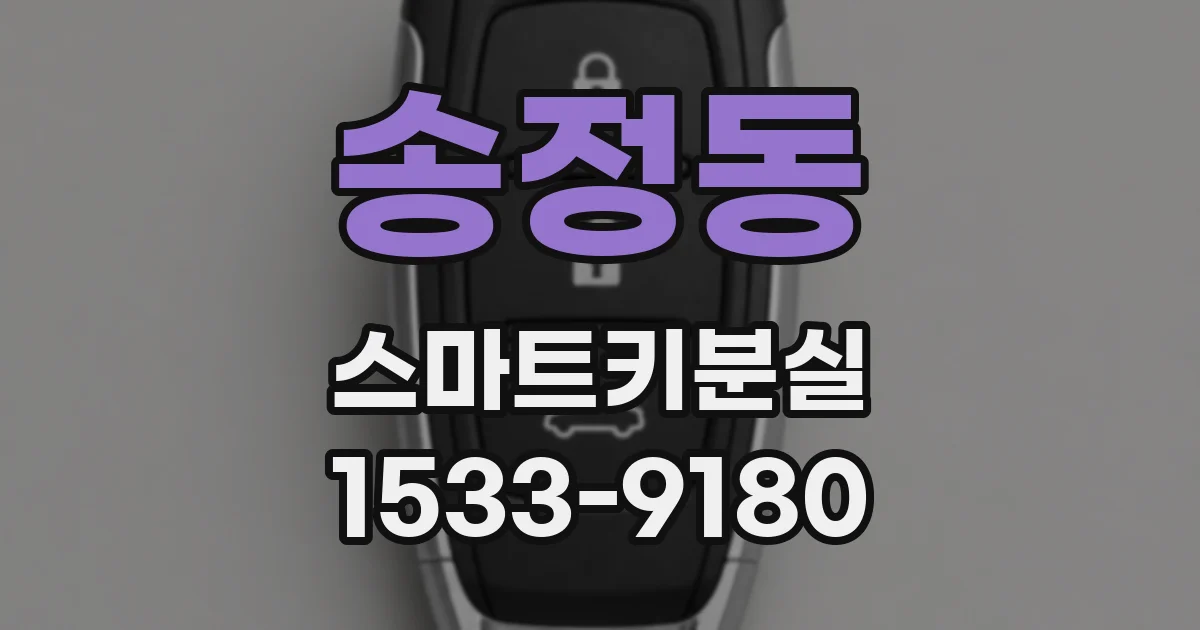 송정동 스마트키분실