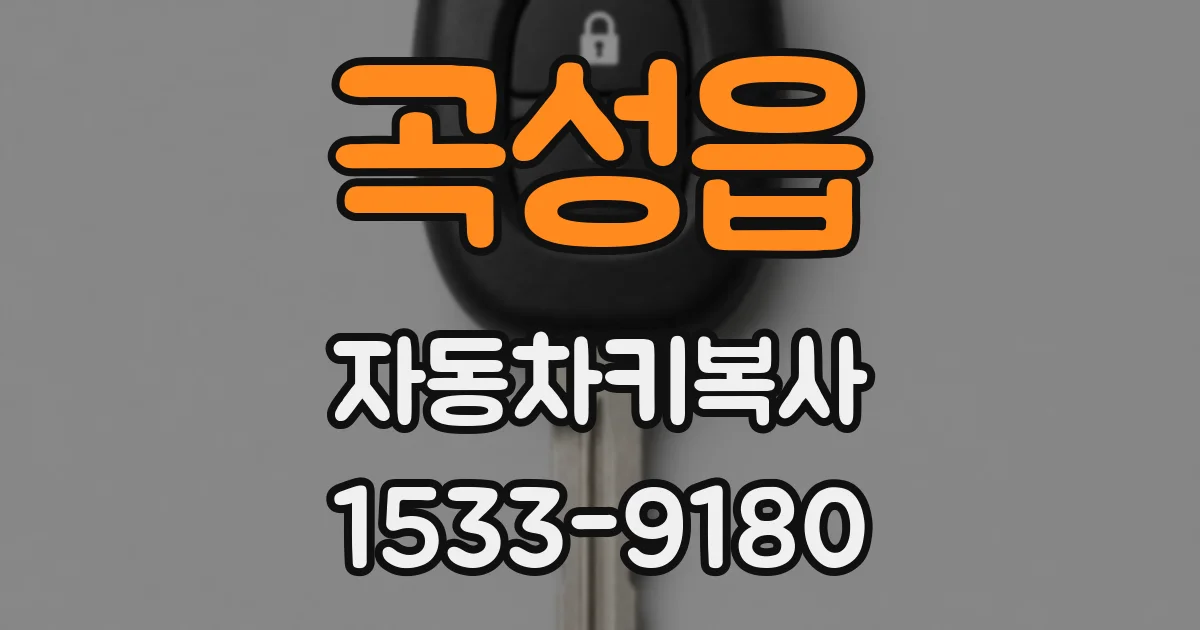 곡성읍 자동차키복사