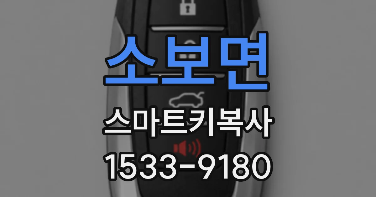 소보면 스마트키복사