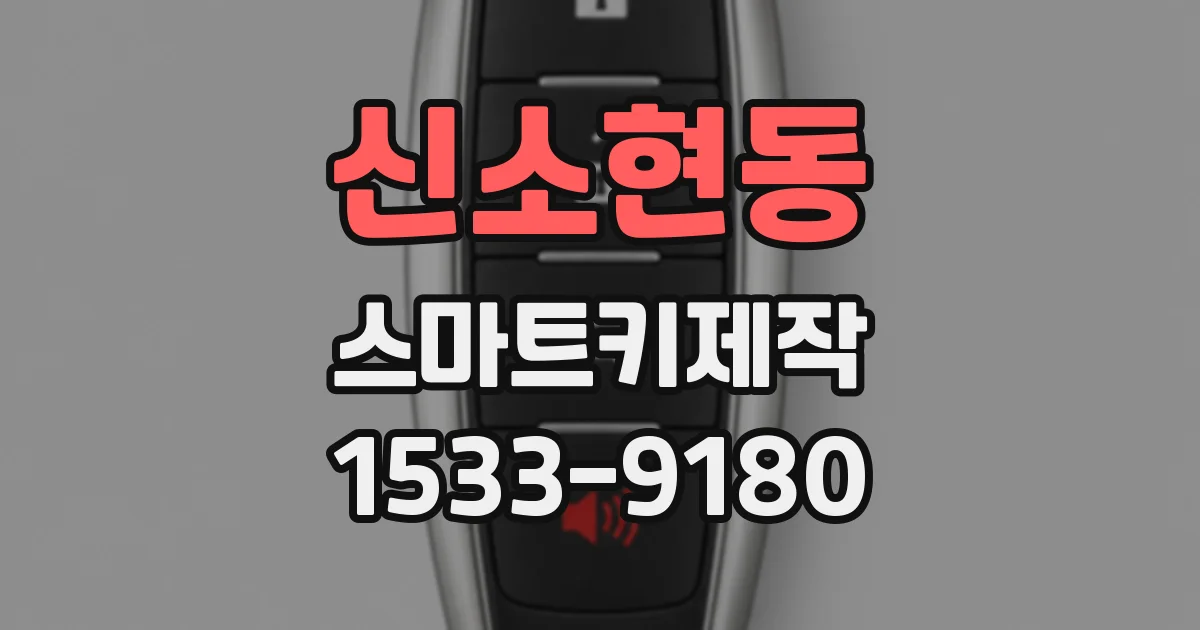 신소현동 스마트키제작