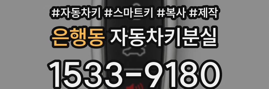 은행동 자동차키분실