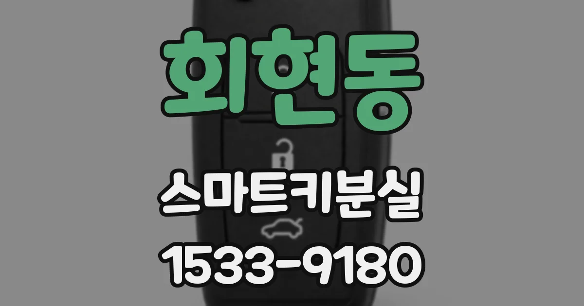 회현동 스마트키분실