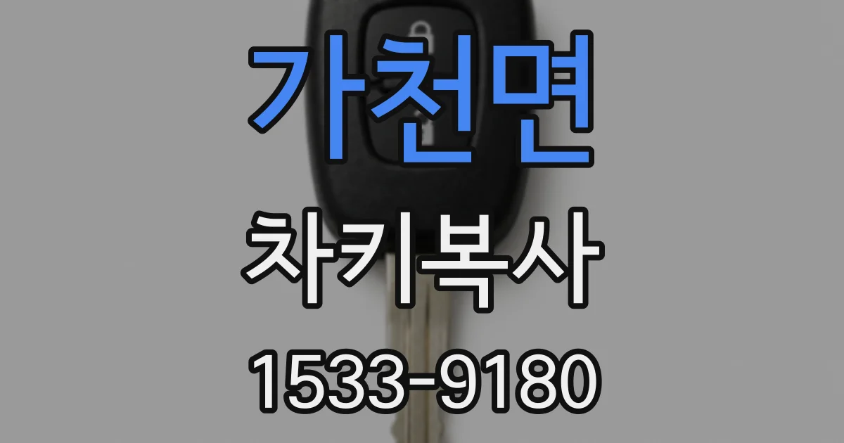 가천면 차키복사