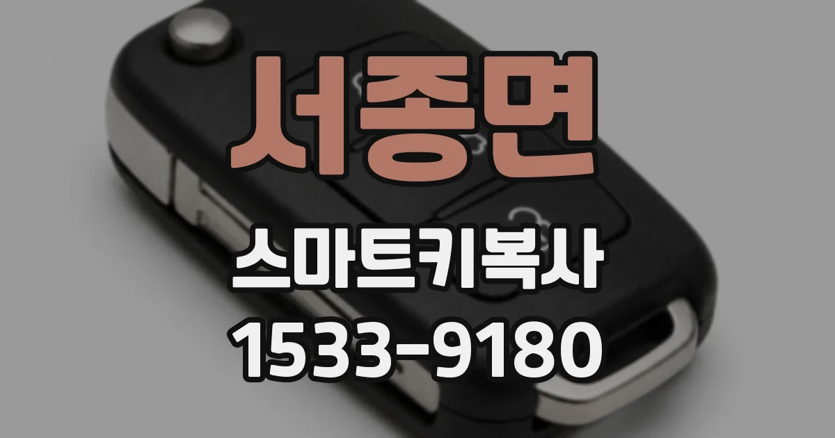 서종면 스마트키복사