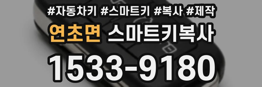 연초면 스마트키복사