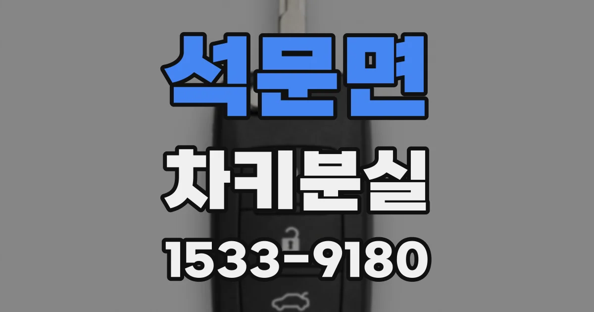 석문면 차키분실