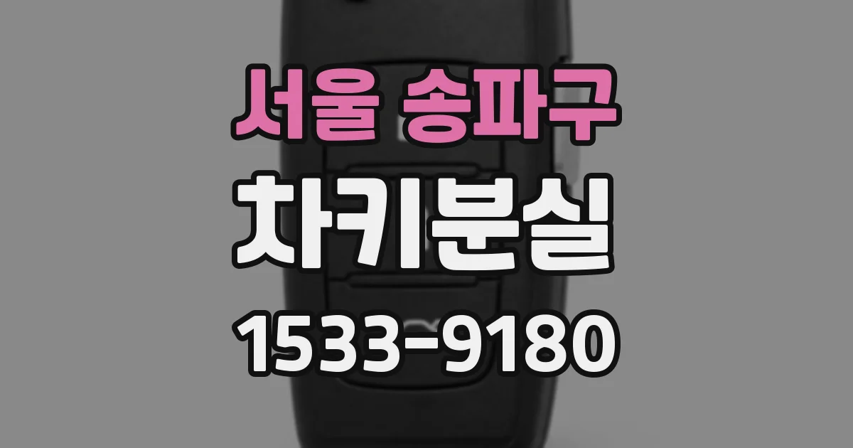 서울 송파구 차키분실