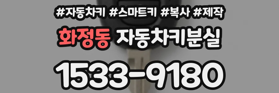 화정동 자동차키분실