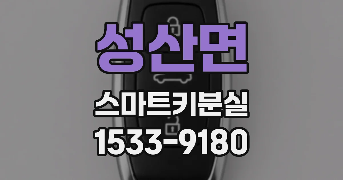 성산면 스마트키분실