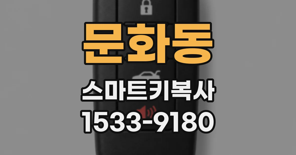 문화동 스마트키복사