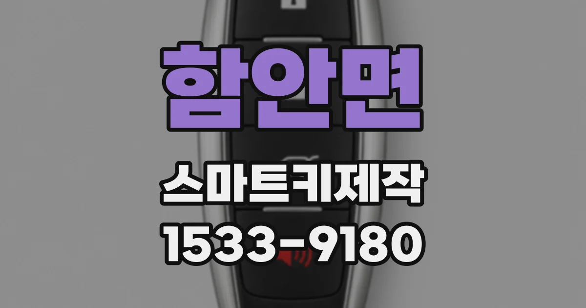 함안면 스마트키제작