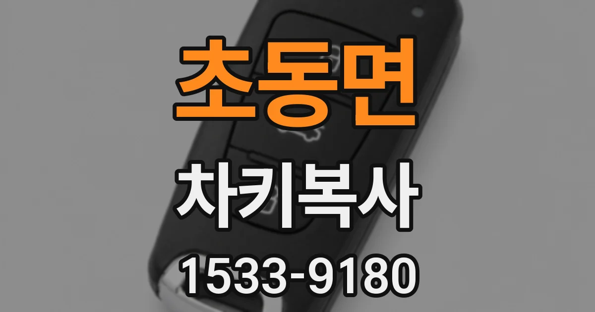 초동면 차키복사