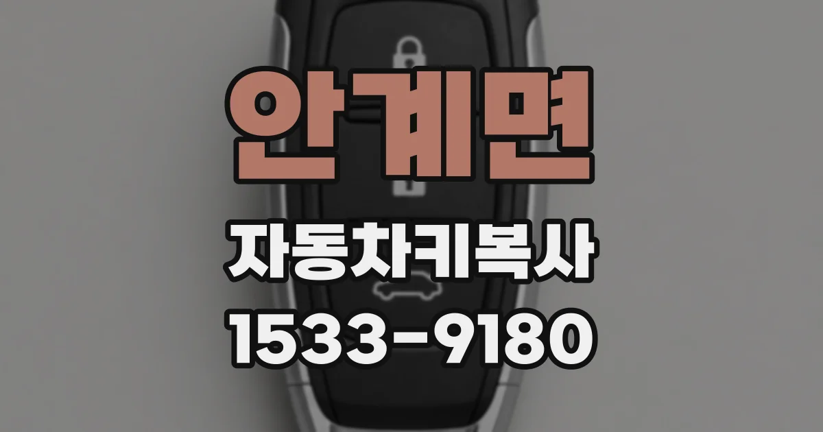 안계면 자동차키복사