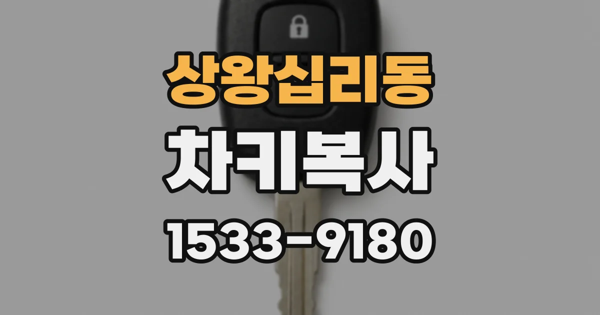 상왕십리동 차키복사
