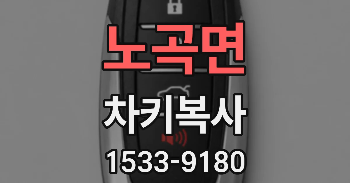노곡면 차키복사